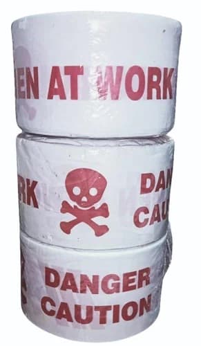 Krishweld White Barricade Tape