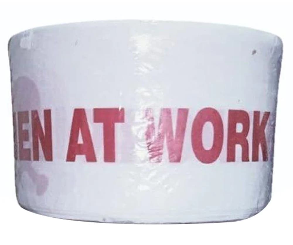 Krishweld White Barricade Tape — Workshop Safety