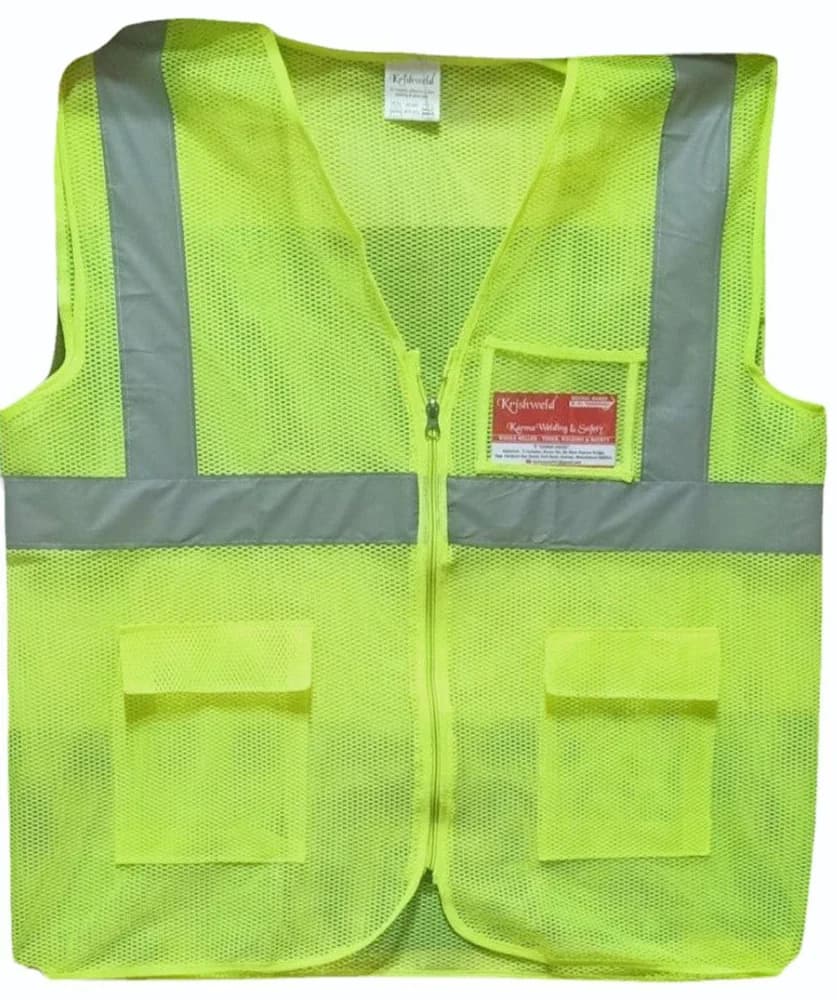 Krishweld Neon Reflective Jacket — Workshop Visibility