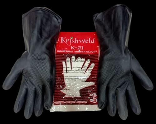 Krishweld K-21 Rubber Safety Gloves